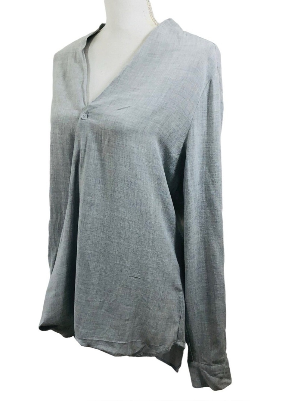 Anthropologie Cloth & Stone faux wrap 
v neck top high low hem S